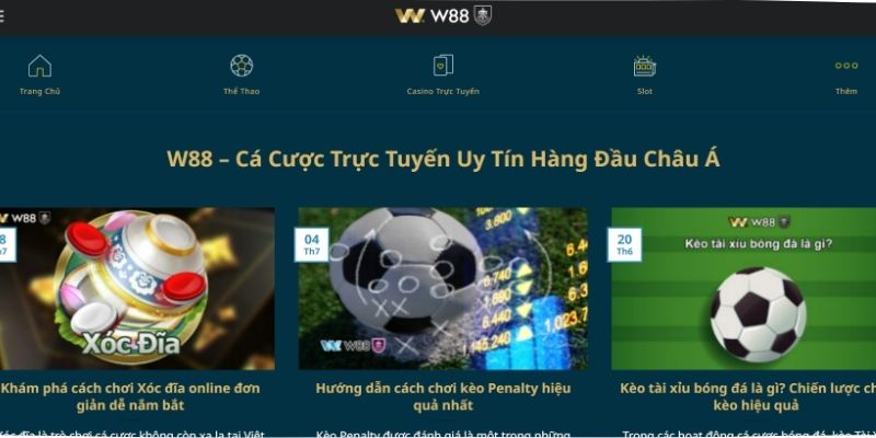 Sơ lược nhà cái W88